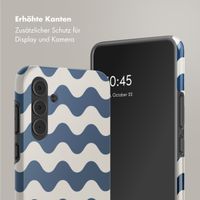 Selencia Vivid Back Cover Samsung Galaxy A55 - Wave Vibes Classic Blue