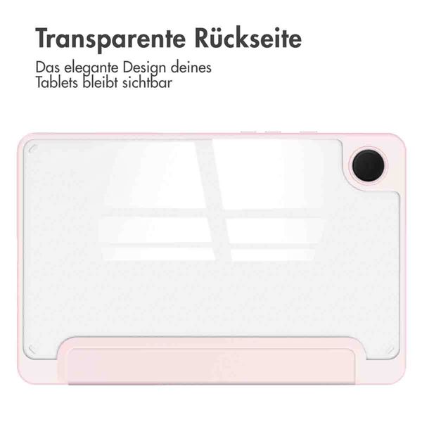 imoshion Trifold Hardcase Klapphülle Samsung Galaxy Tab A9 8.7 Zoll - Rosa