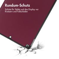 imoshion Trifold Klapphülle Apple iPad 9 (2021) 10.2 Zoll / iPad 8 (2020) 10.2 Zoll / iPad 7 (2019) 10.2 Zoll - Bordeaux