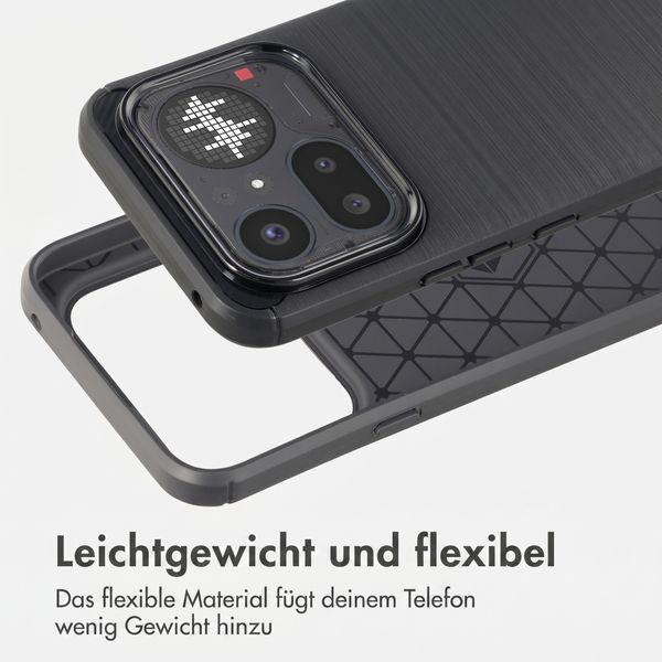 imoshion Brushed Back Cover Nothing Phone (4a) Pro - Schwarz