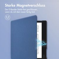 imoshion Canvas Sleepcover Klapphülle für das Kobo Elipsa 2E - Dunkelblau