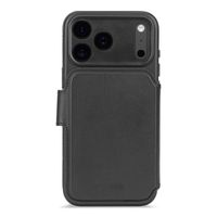 Decoded 2 in 1 Leather Klapphülle MagSafe Apple iPhone 17 Pro Max - Schwarz