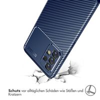 imoshion Carbon-Hülle für das Samsung Galaxy A53 - Blau