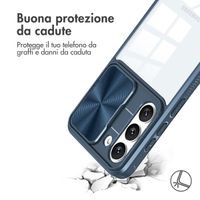 imoshion Back Cover mit Kameraschieber Samsung Galaxy S23 - Dunkelblau