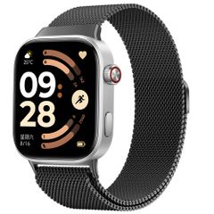 imoshion Magnetisches Milanaise Armband für Xiaomi Smart Band 9 / 8 Pro / Redmi Watch 6 / 5 / 4 - Schwarz