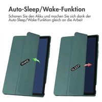 imoshion Trifold Hardcase Klapphülle Samsung Galaxy Tab A9 Plus - Grün