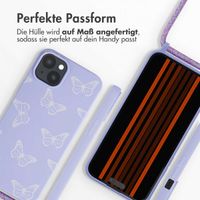 imoshion SilikonHülle design mit Band Apple iPhone 15 Plus - Butterfly
