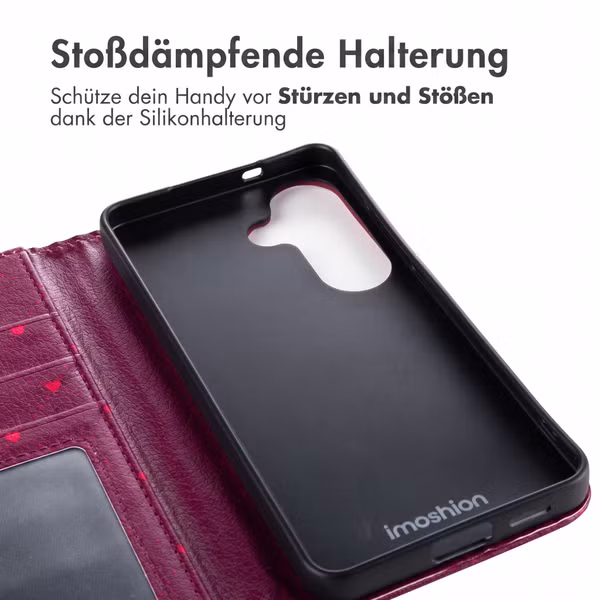 imoshion Design Klapphülle Samsung Galaxy S26 - Crush Check Coral Dust