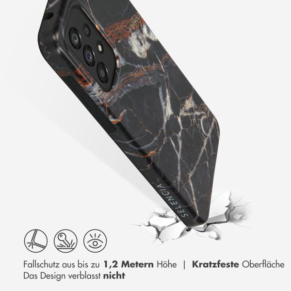 Selencia Aurora Fashion Back Case Samsung Galaxy A33 - Onyx Black Marble