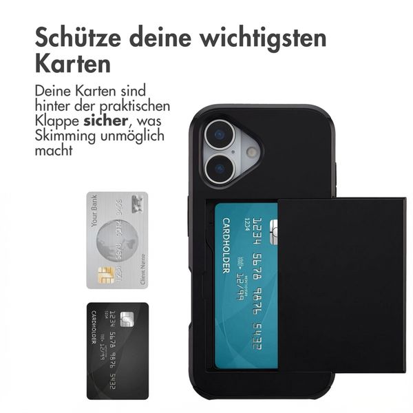 imoshion Backcover mit Kartenfach Apple iPhone 17 - Schwarz