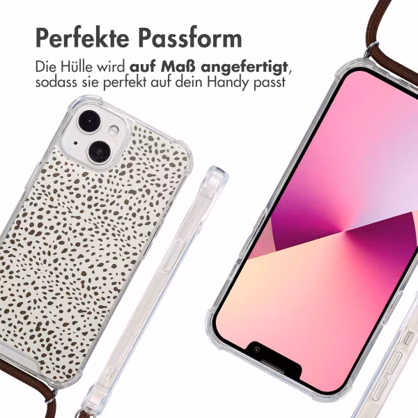 imoshion Design Hülle mit Band Apple iPhone 13 - Desert Dots