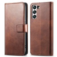 imoshion Luxuriöse Klapphülle Samsung Galaxy S21 FE - Dunkelbraun