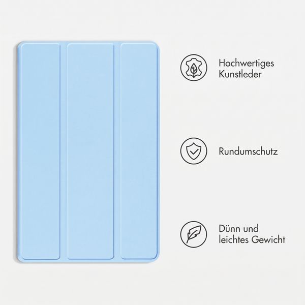 imoshion Trifold Klapphülle Apple iPad Air 13 Zoll (2026) M4 / (2025) M3 / (2024) M2 - Hellblau