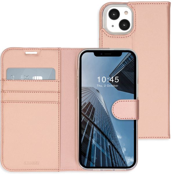 Accezz Wallet TPU Klapphülle für das iPhone 14 Plus - Rose Gold