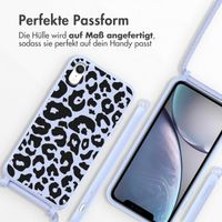 imoshion SilikonHülle design mit Band Apple iPhone Xr - Animal Lila