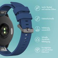 imoshion QuickFit® Silikonarmband - 22 mm Garmin Watch Anschluss - Dunkelblau