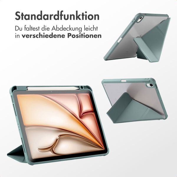 imoshion Origami Klapphülle iPad 10 (2022) 10.9 Zoll - Dunkelgrün