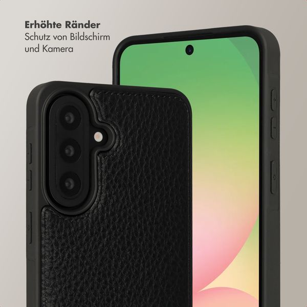 Selencia Nova HandyHülle mit Kordel und Kartenhalter Samsung Galaxy A57 (5G) - Schwarz