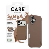 CARE by PanzerGlass Modisches Case Samba mit MagSafe Apple iPhone 17 Pro - Espresso Brown