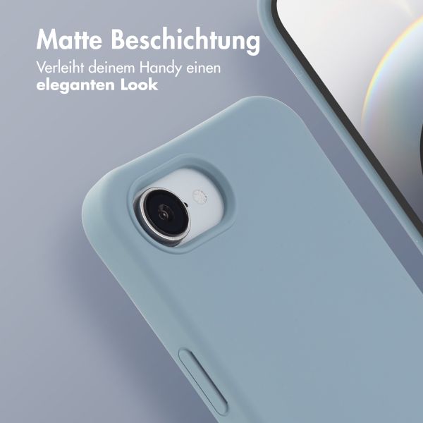 imoshion Color Backcover mit abnehmbarem Handykette und MagSafe Apple iPhone 16e - Ash Blue