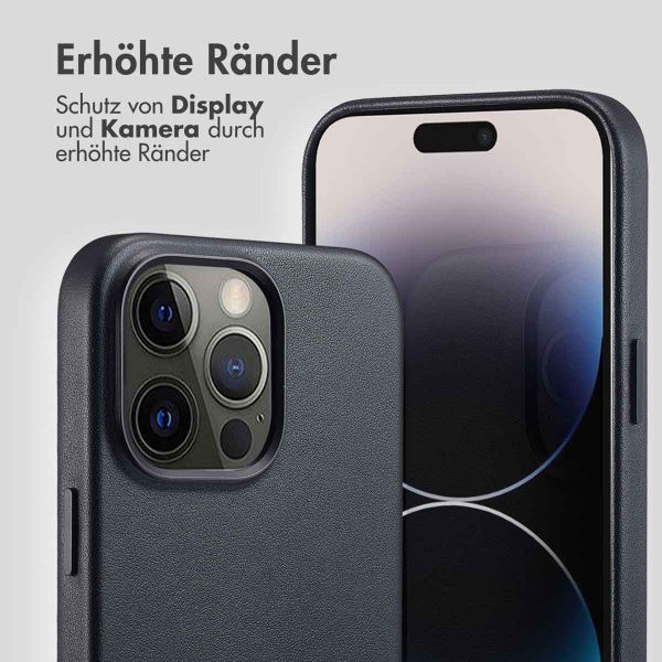 Accezz MagSafe Leather Backcover Apple iPhone 14 Pro Max - Onyx Black