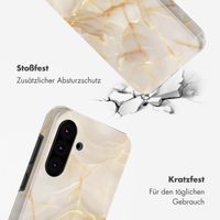 Selencia Vivid Tough Back Cover für das Samsung Galaxy A36 / A56 - Golden Beige Marble