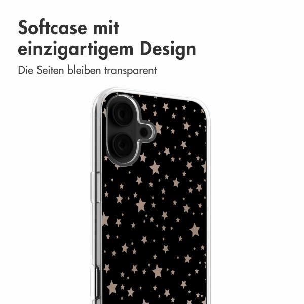 imoshion Design Hülle iPhone 16 - Stars Beige Reverse