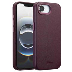 Accezz MagSafe Leather Backcover Apple iPhone 16e - Heath Purple