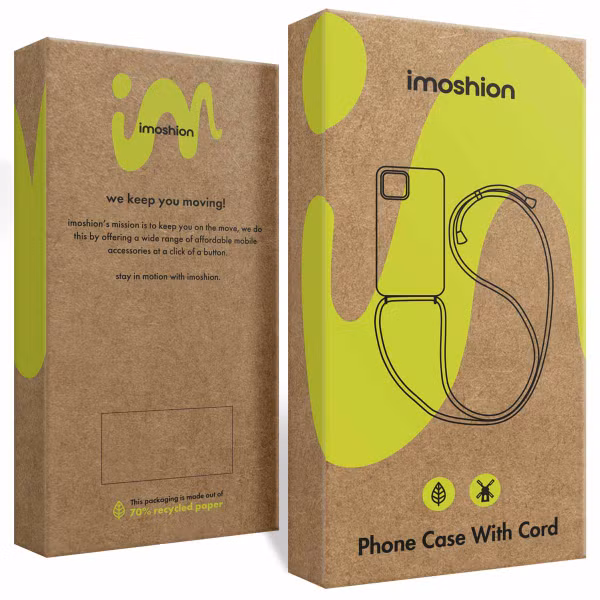 imoshion Back Cover mit Band + Armband iPhone 16 - Perlen