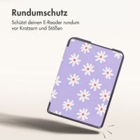 imoshion Design Slim Hard Case Klapphülle Kobo Clara HD - Flowers Distance