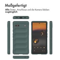 imoshion EasyGrip Back Cover für das Google Pixel 6a - Dunkelgrün