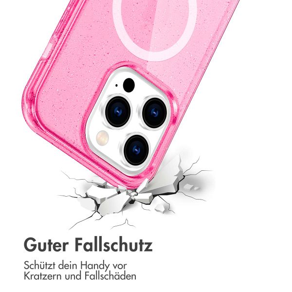 imoshion Sparkle Back Cover mit MagSafe Apple iPhone 14 Pro - Glitzer Rosa