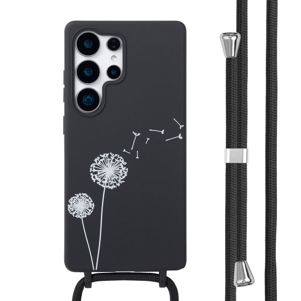 imoshion Silikonhülle design mit Band für das Samsung Galaxy S25 Ultra - Dandelion Black