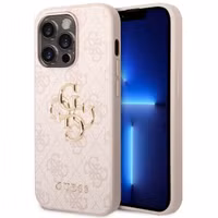 Guess 4G Metal Logo Back Cover Apple iPhone 14 Pro - Rosa
