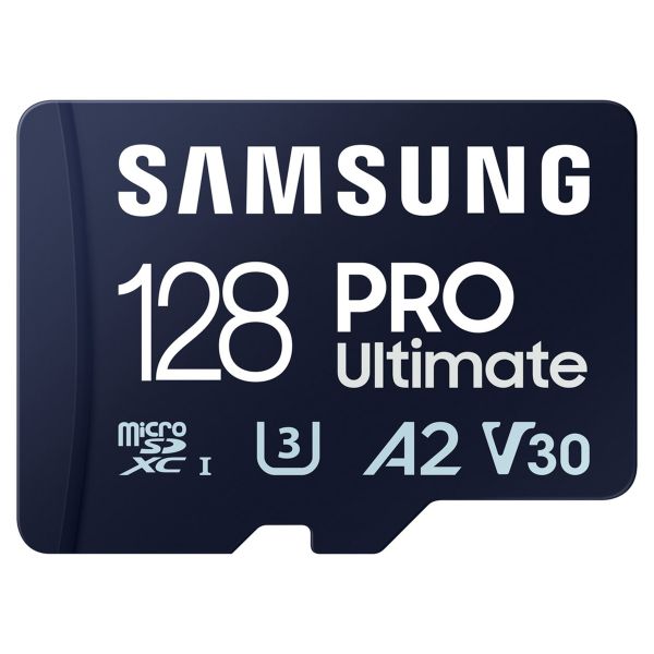 Samsung PRO Ultimate microSD - 128GB - Inklusive SD-Adapter - UHS-I/U3/Full HD/4K UHD