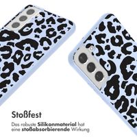 imoshion Silikonhülle design mit Band für das Samsung Galaxy S22 Plus - Animal Lila