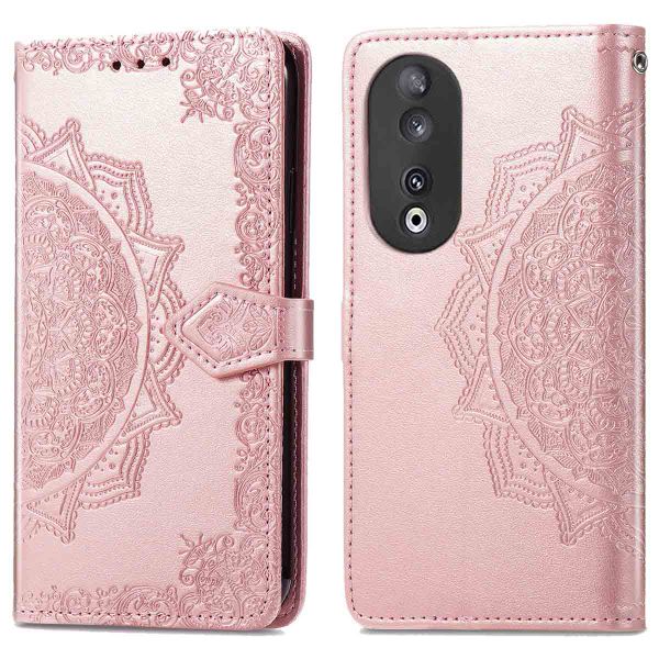 imoshion Mandala Klapphülle für das Honor 90 Pro - Rose Gold