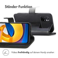 imoshion Luxuriöse Klapphülle Xiaomi Poco M4 Pro 5G - Schwarz