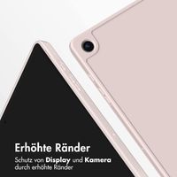 Accezz Smarte Klapphülle aus Silikon für das Samsung Galaxy Tab A9 8.7 Zoll - Rosa