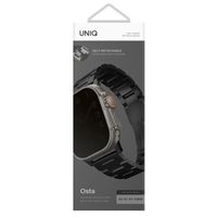 Uniq Osta Stahlarmband mit Selbstjustierenden Gliedern für die Apple Watch Series 1 bis 10 / SE / Ultra (2) (44/45/46/49 mm) - Midnight Black