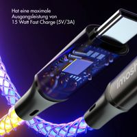 imoshion Leughtendes Schnellladekabel RGB - USB-A zu USB-C Kabel - 1 Meter