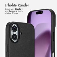 Accezz MagSafe Leather Backcover Apple iPhone 17 - Onyx Black