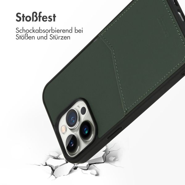 Accezz Premium Leather Card Slot Back Cover für das Apple iPhone 14 Pro Max - Grün