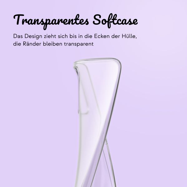 Personalisierte Hülle mit Herz Samsung Galaxy A54 (5G) - Transparent