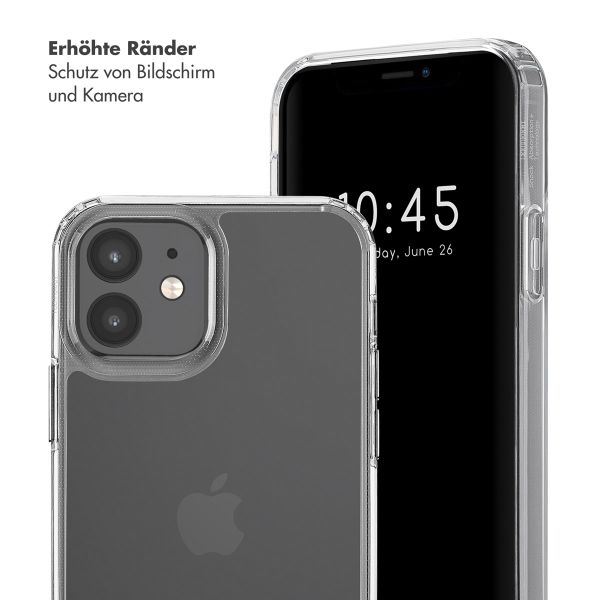 Selencia Backcover mit abnehmbaren Haken Apple iPhone 12 (Pro) - Transparent
