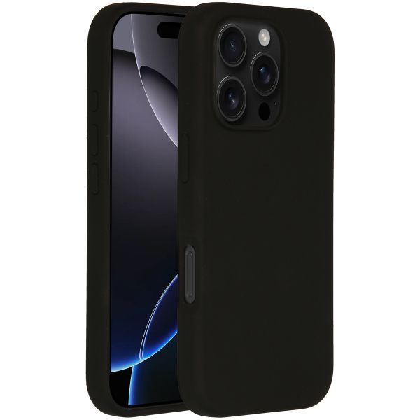 Accezz Liquid Silikoncase mit MagSafe für das iPhone 16 Pro - Schwarz