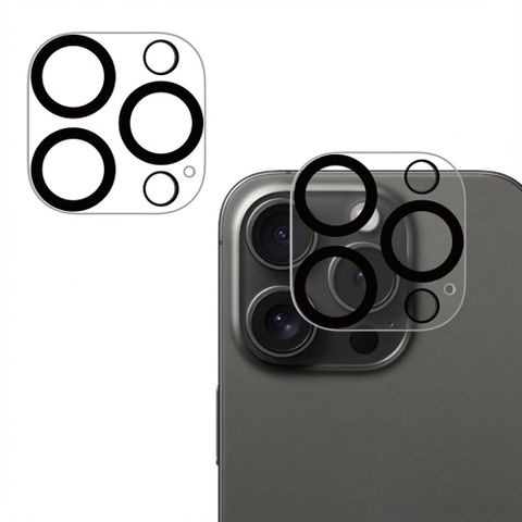 imoshion Kameraprotektor aus Glas 2er-Pack für das Apple iPhone 16 Pro / 16 Pro Max - Schwarz