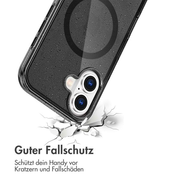 imoshion Sparkle Back Cover mit MagSafe für das iPhone 16 - Schwarz