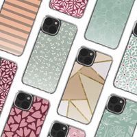 imoshion Design Hülle Apple iPhone 14 - Smoke Green Flowers