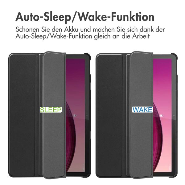 imoshion Trifold Klapphülle Lenovo Tab M10 5G - Schwarz